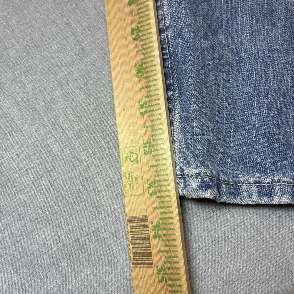 Y2K Vintage Lee Dungarees Baggy Wide Leg Carpenter Jeans Mens 34x34 Denim 2000's - Picture 14 of 15